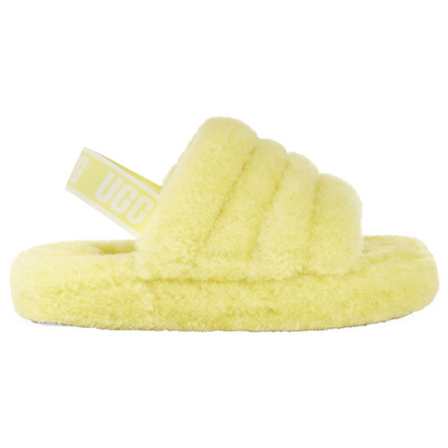 UGG Girls UGG Fluff Yeah - Girls' Grade School Shoes Yellow Size 04.0 | Footaction