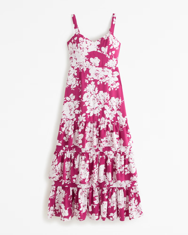 Drama Ruffle Tiered Gown | Abercrombie & Fitch (US)