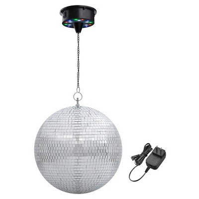 Yescom 12" Large Disco Ball with Motor Rotating 6RPM 18 RGBW LED Lights for 70s 80s Party Wedding Event Holiday Decor Multicolored | Target