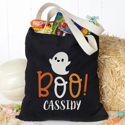 Boo! Personalized Halloween Treat Bag | Wayfair North America