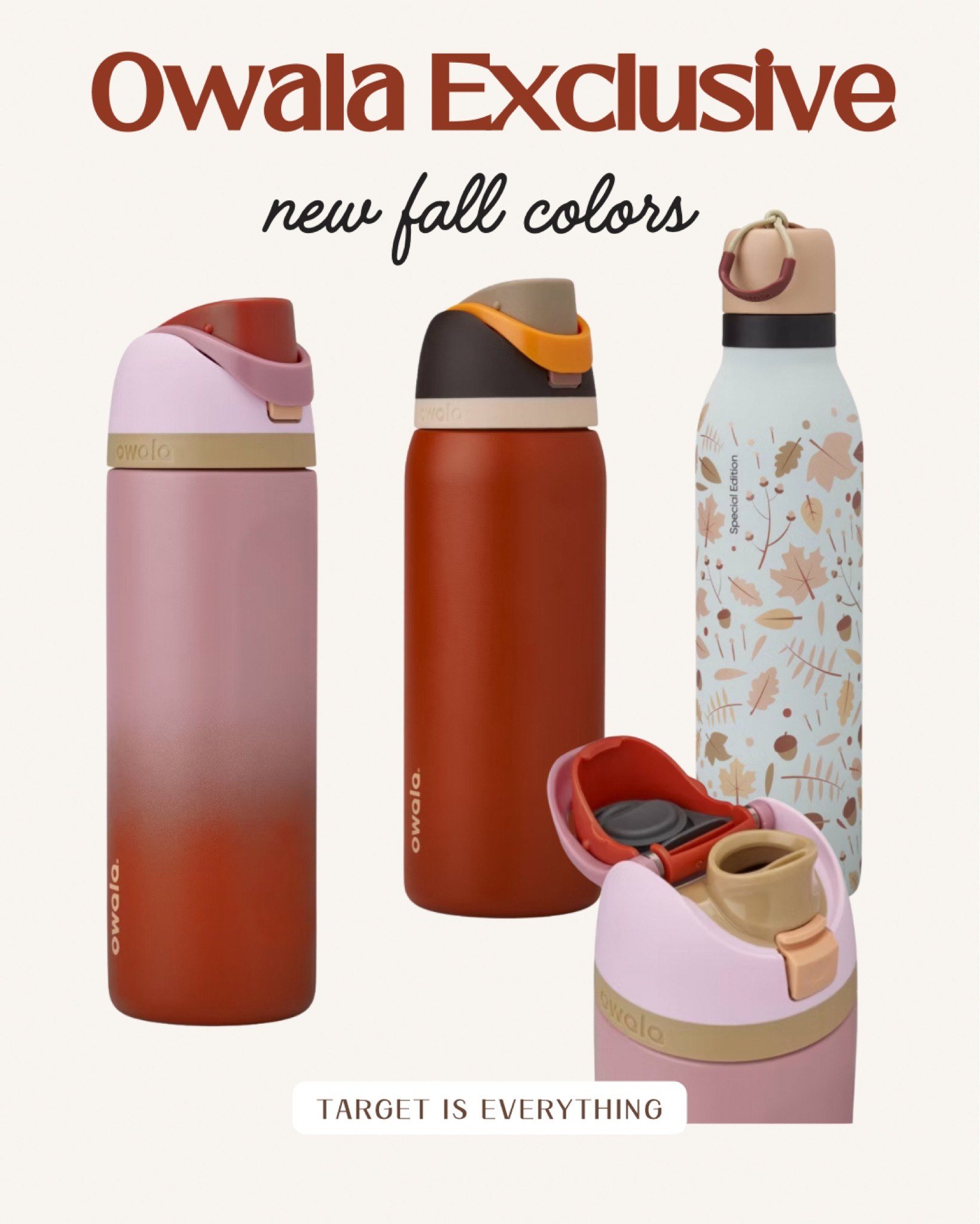 Omg!! New Owala fall colors!!

Target finds, Owala, Fall Arrivals 

#LTKSeasonal #LTKHome #LTKStyleTip