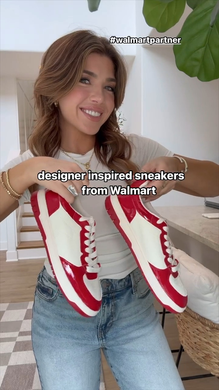 Walmart Designer Inspired Sneakers 👟 #walmartpartner I used Walmart’s delivery to get these shoes in FAST 💨 (as soon as the same day) ☀️($35 minimum, restrictions apply) @walmart #Walmartfashion

#LTKBacktoSchool #LTKShoeCrush #LTKSeasonal