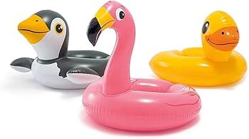 Intex, 43234-2327 3 Pack 59220EP - Animal Head Split Ring Pool Floats Bundle Includes Frog, Duck,... | Amazon (US)