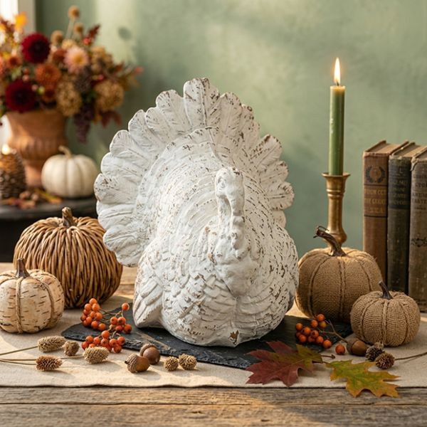 Decorative Tabletop Turkey | Antique Farm House