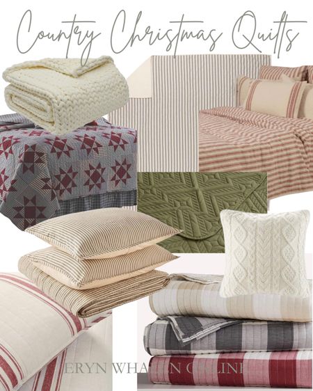 The best cozy Christmas quilts, blankets, and throws! 

#LTKHoliday #LTKGiftGuide #LTKHolidaySale