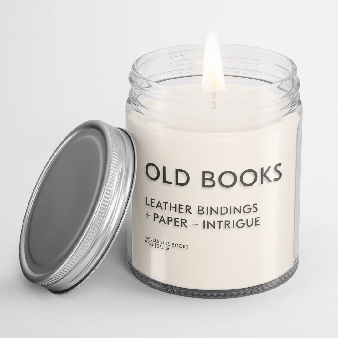 OLD BOOKS Soy Candle Book Lover Gift Book Lover Candle Book - Etsy | Etsy (US)