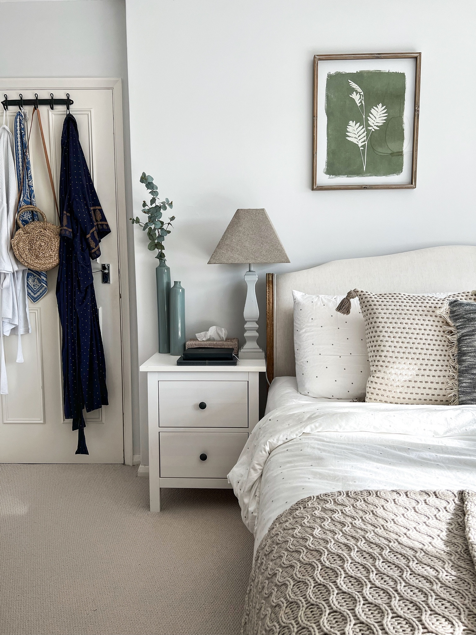 Cosy bedroom furniture and home accessories including knitted throw, bedside tables, bedside lamps, wall art prints and vases

#LTKGift (“Entry”)



#LTKeurope #LTKhome #LTKfamily