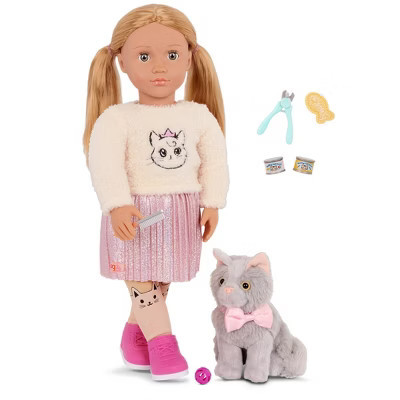 Our Generation Sheela & Sammy 18'' Pet and Kitten Doll | Target