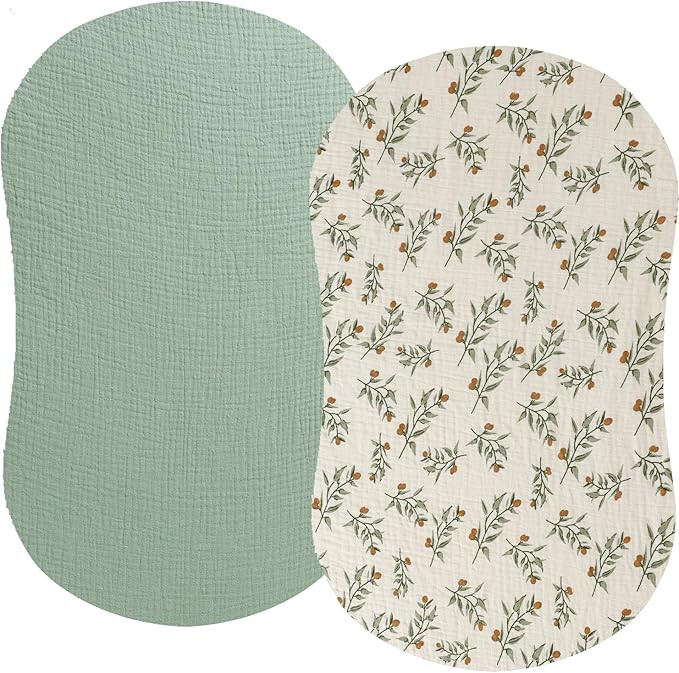 Muslin Bassinet Sheet Compatible with Halo Bassinest Swivel Flex Glide Premiere & Luxe Series Sle... | Amazon (US)