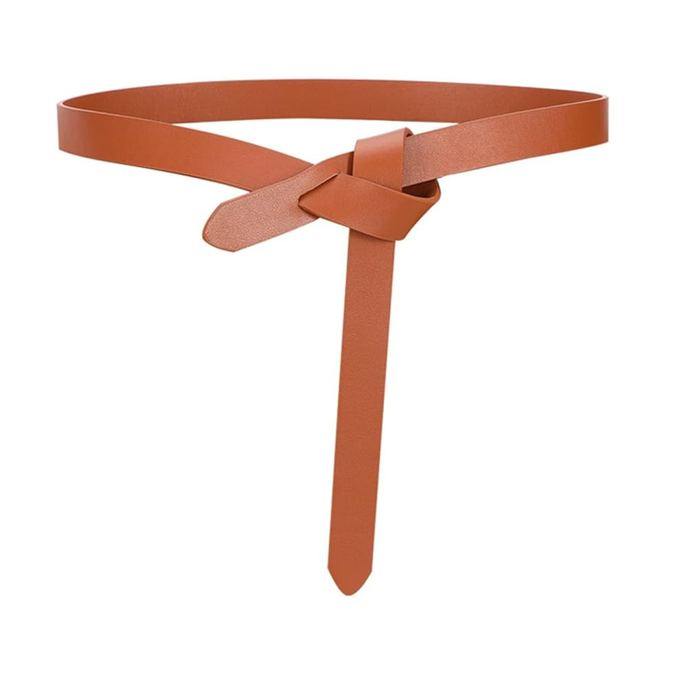 Knot Belts For Women Soft Faux Leather Belt Fashion Tie Belts For Women Wrap Belt For Jeans Pants... | Amazon (US)