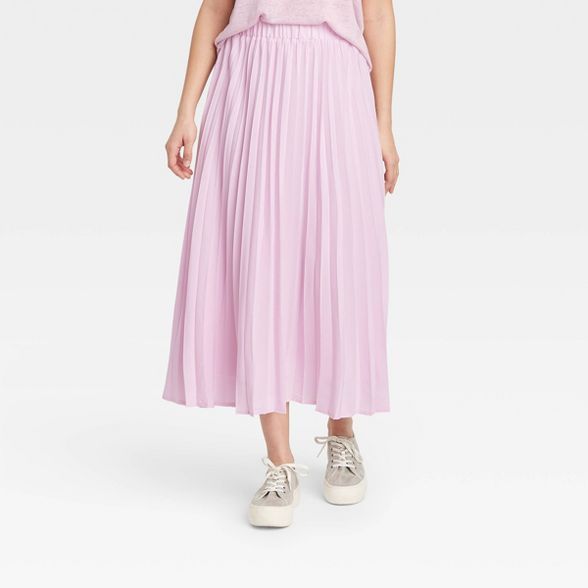 Women's Midi Pleated A-Line Skirt - A New Day™ | Target