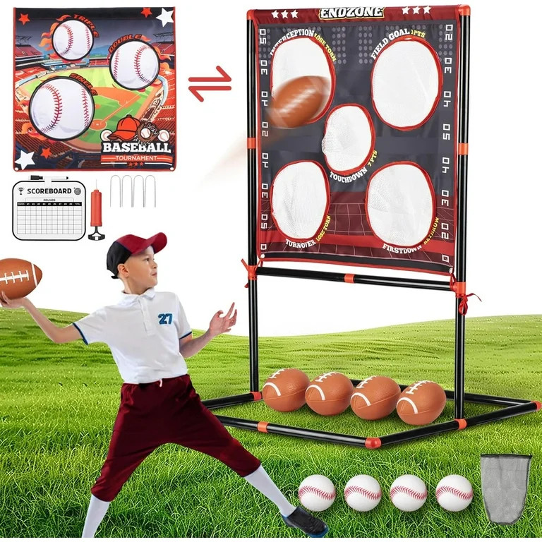 Football Toss Game Outdoor Toy for Kids Ages 3-8 for Backyard Beach Camping | Walmart (US)