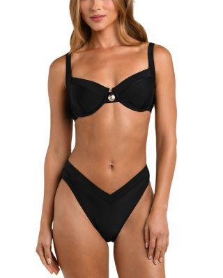 Adrienne Structured Bikini Top & Ashleigh V Front Bikini Bottom | Bloomingdale's (AU)