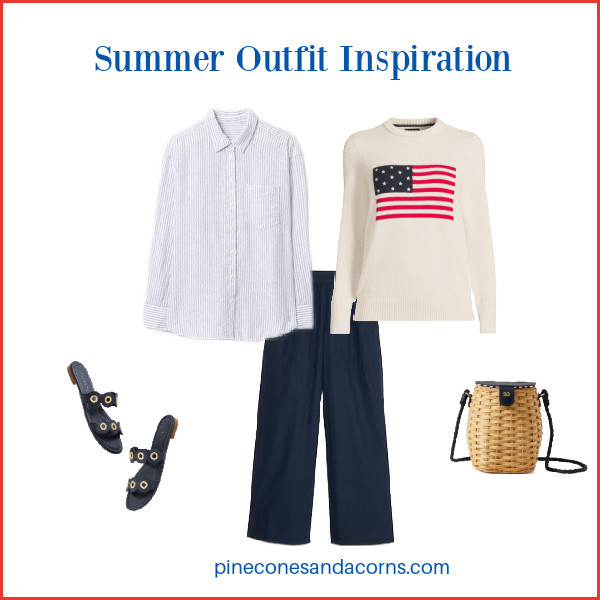 4th of July or Memorial Day outfit inspiration. This flag sweater is perfect for both celebrations!  

 #LTKSeasonal #LTKOver40 #LTKStyleTip