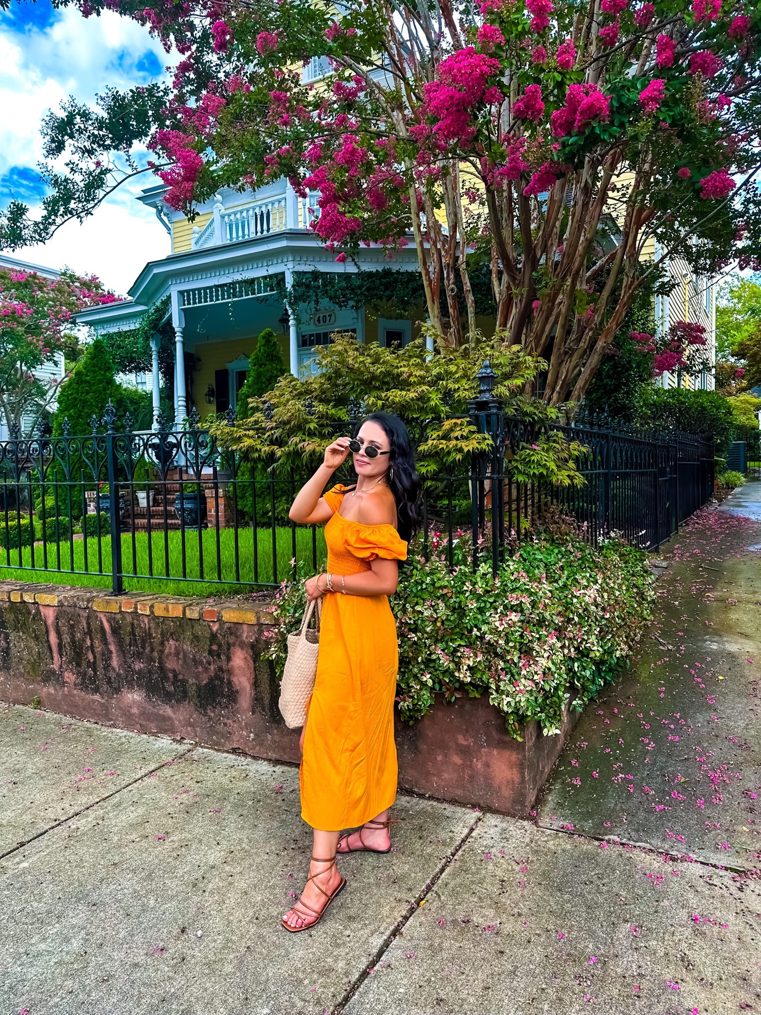 Under $15 amazon puff sleeve maxi dress (small, 5+ colors), under $30 amazon lace up sandals, under $55 amazon bag and under amazon $10 oval sunglasses #founditonamazon 



#LTKSeasonal #LTKFindsUnder50 #LTKSaleAlert
