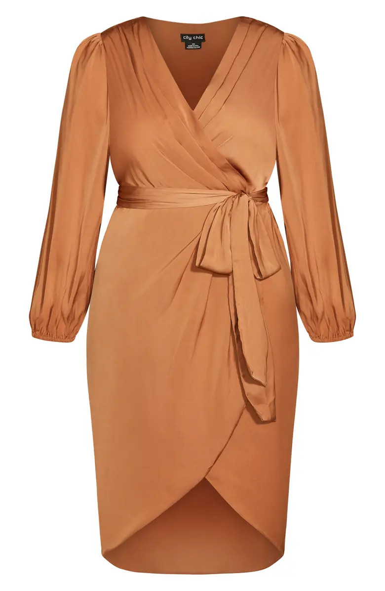 City Chic Opulent Faux Wrap Dress | Nordstrom | Nordstrom