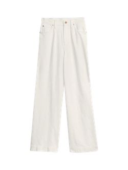 High Rise Pleated Wide-Leg Trouser with Washwell | Gap (US)