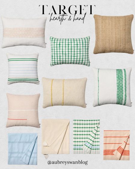 Target’s Hearth and Hand new collection of pillows and throws. These are perfect accessories for your outdoor patio furniture! 

Target finds, Hearth & Hand, pillows, throw blankets, outdoor patio pillows 