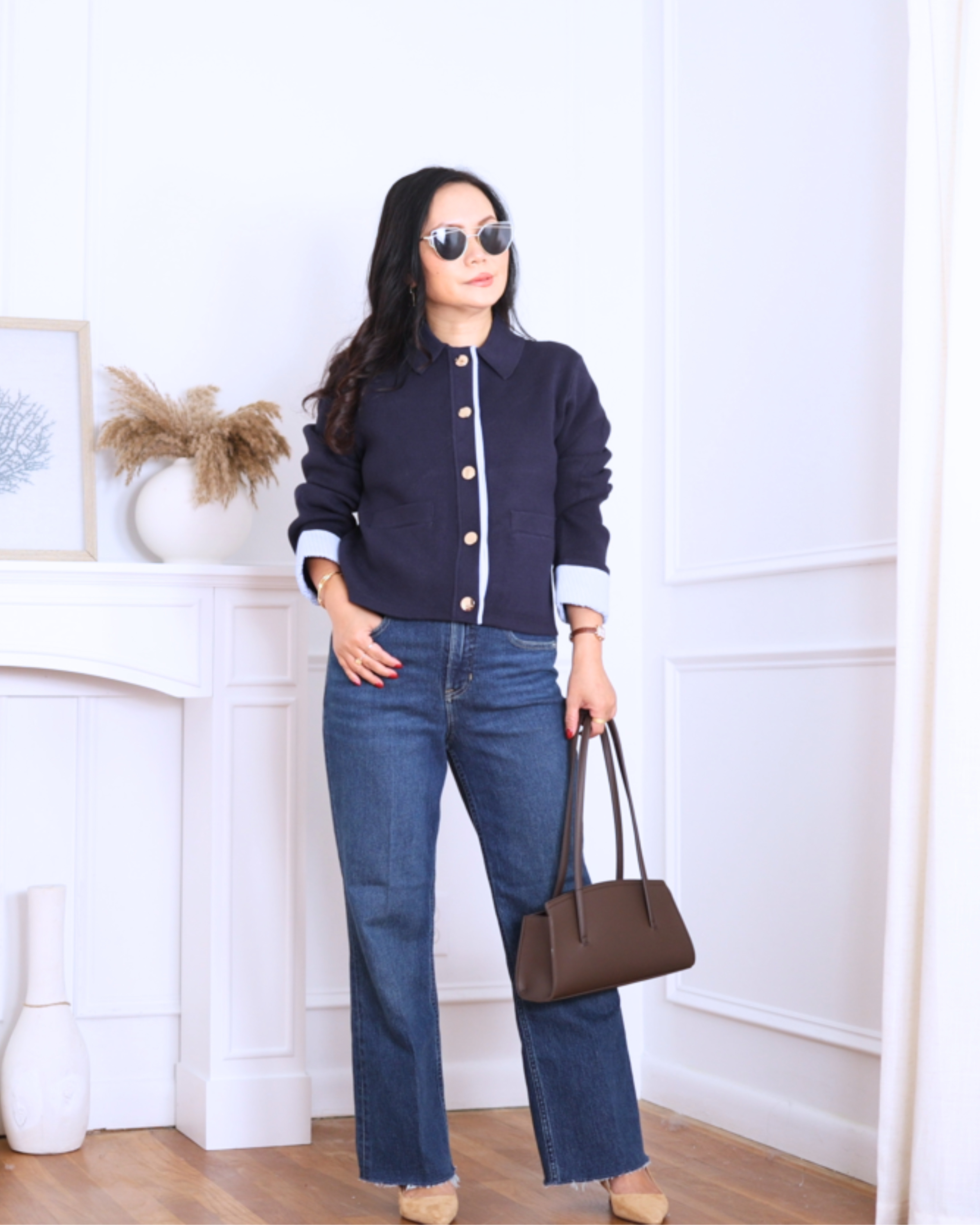 This FREE ASSEMBLY sweater from Walmart is such a good length for petites. I love that it hits around the waist, so I don’t have to tuck in a ton of extra fabric. I’m wearing size xs. Pairing with this Kickflare jeans. 

 #LTKSeasonal #LTKOver40 #LTKPetite