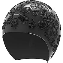 GOOUTDOOR Swim Cap Cover Hair and Ears with Full Stretchy and Durable Premium Silicone for Curly, Sh | Amazon (US)
