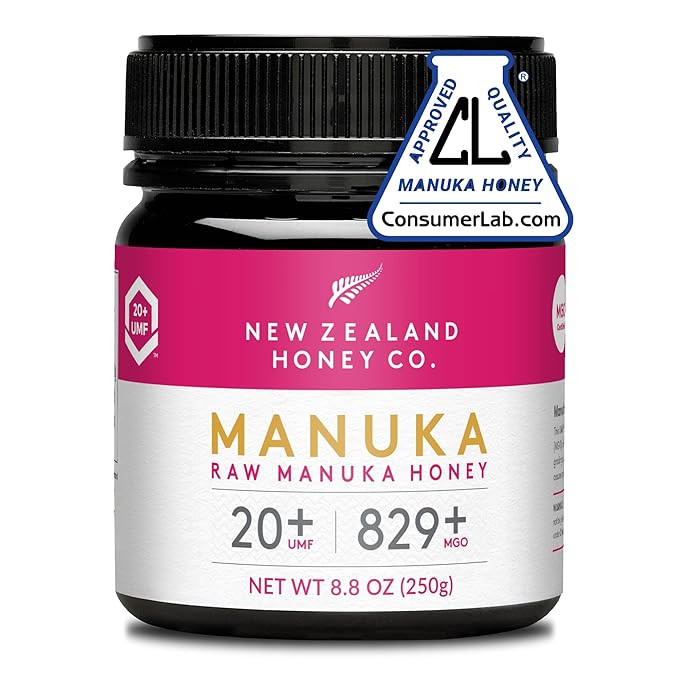 New Zealand Honey Co. Raw Manuka Honey UMF 20+ / MGO 829+ | UMF Certified Raw Honey | 8.8oz | Amazon (US)
