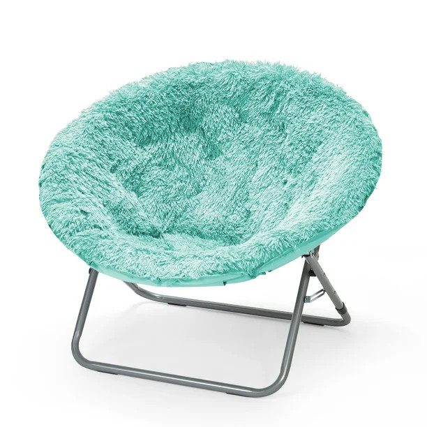 Urban Shop Mongolian Faux Fur Oversized Moon Chair | Walmart (US)