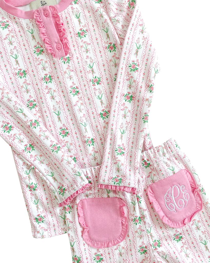 Sweet Stems Pima Cotton Pajama Set | Smockingbird Kids