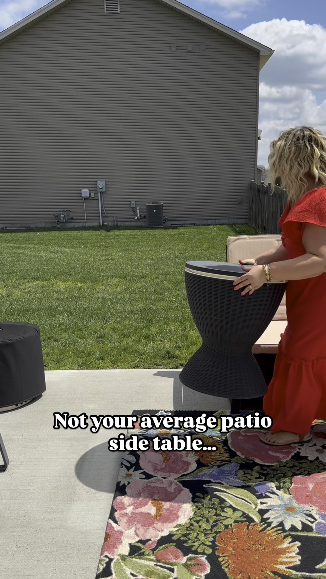 These patio accent/side tables are also coolers! They seal up so well, ice has kept for 48 hours for us even on hot summer days! #LTKWatchNow 

#LTKHome #LTKSeasonal