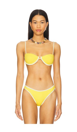 Amna Balconette in Lemon | Revolve Clothing (Global)