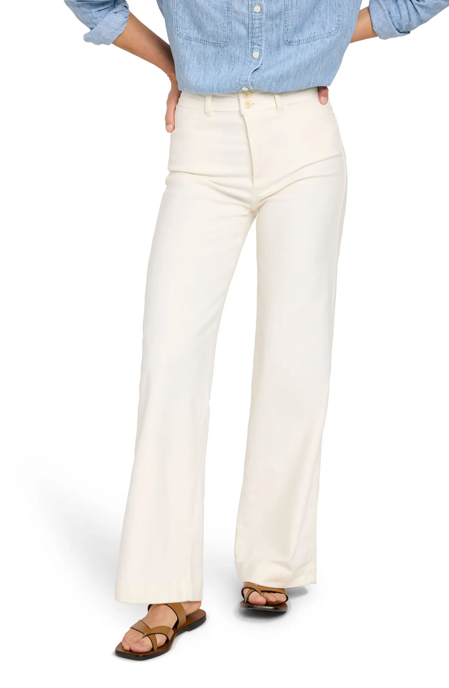 Harbor Stretch Terry Wide Leg Pants | Nordstrom