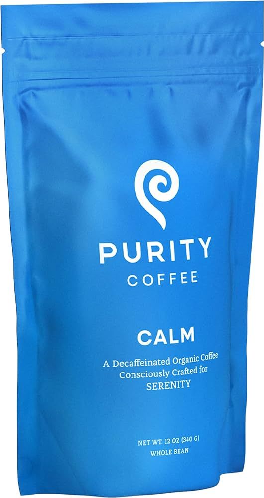 Purity Coffee CALM Decaf Medium Roast Whole Beans - USDA Certified Organic Specialty Grade Arabic... | Amazon (US)