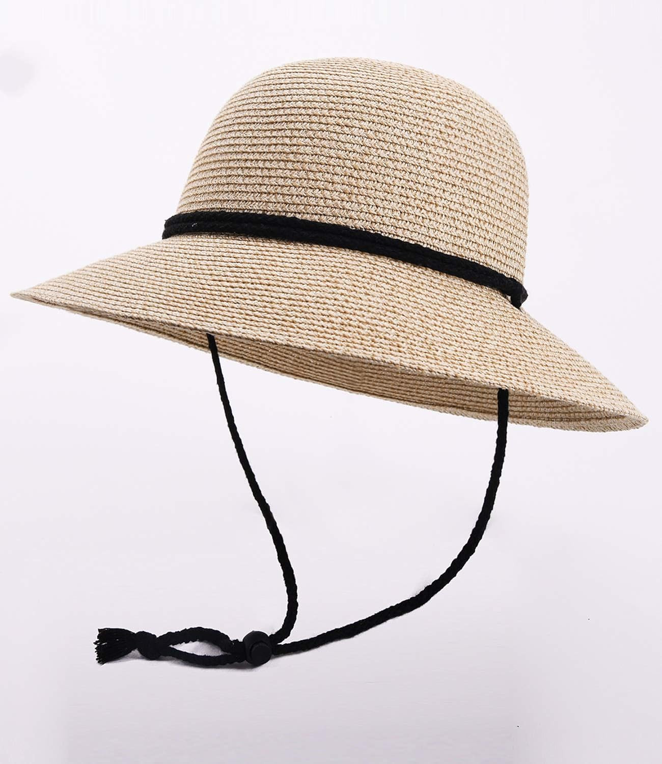 FURTALK Womens Wide Brim Sun Hat with Wind Lanyard UPF Summer Straw Sun Hats for Women | Amazon (US)