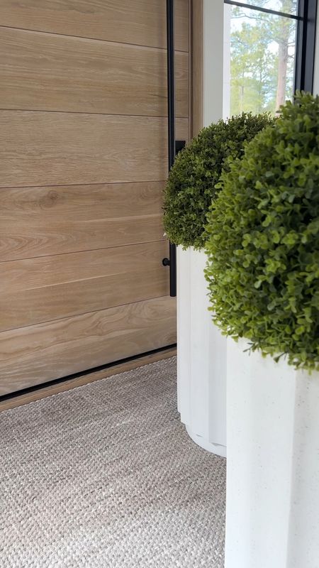 Loving all of the texture happening here! The planters and greenery are both from Frontgate and the quality is so good.

#LTKHome #LTKStyleTip #LTKVideo