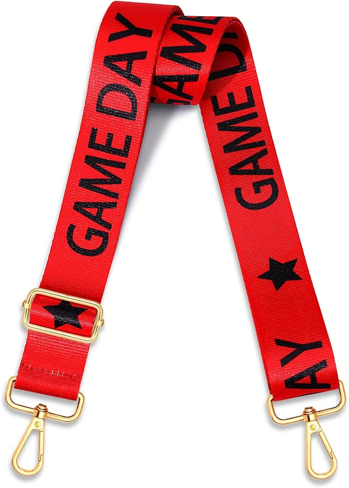 Game Day Purse Strap Replacement Crossbody Wide Shoulder Strap Star Football Strap for Stadium Ap... | Amazon (US)