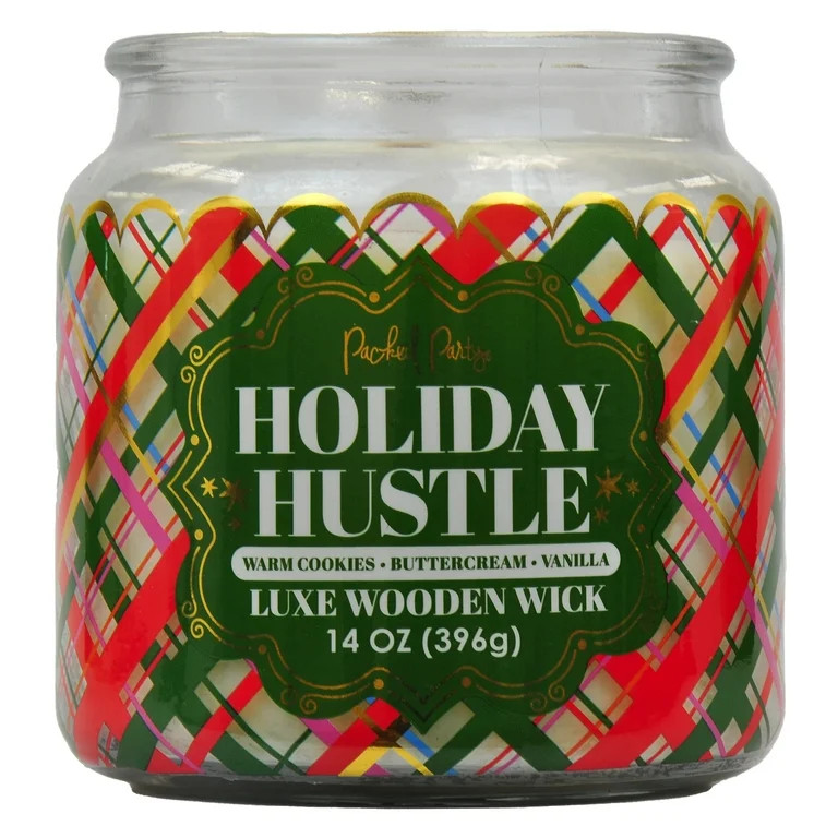 Packed Party Wrap 2 Wick Holiday Hustle candle, 14 Ounce | Walmart (US)