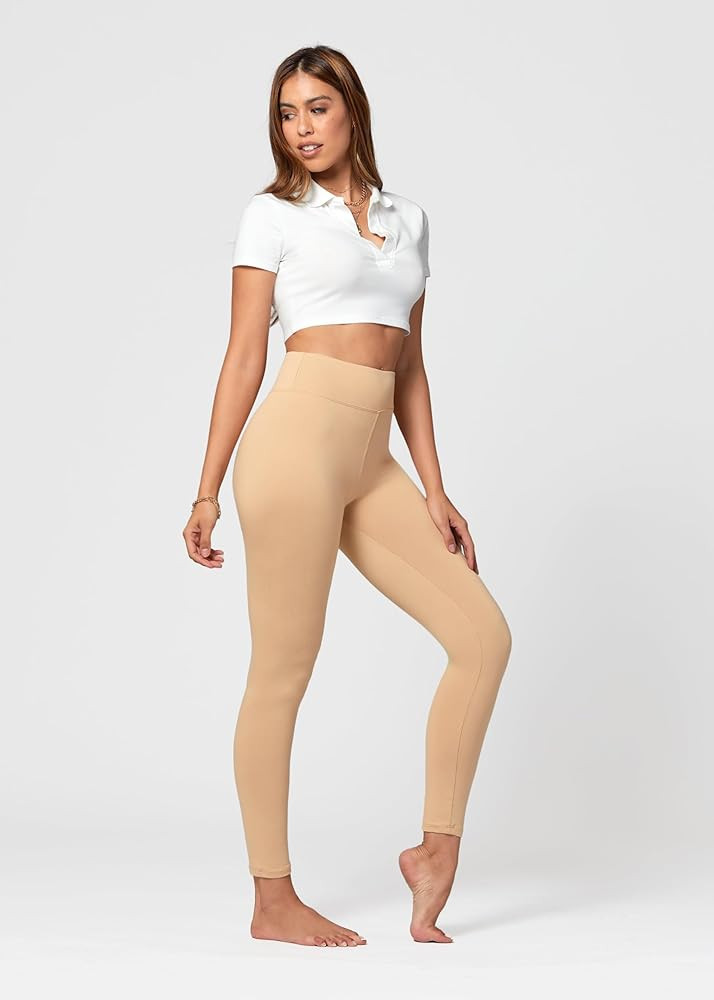 High Waist Leggings in Shorts, Capri & Full Length - Ultra Soft Premium Fabric - 1" High Waistband - | Amazon (US)