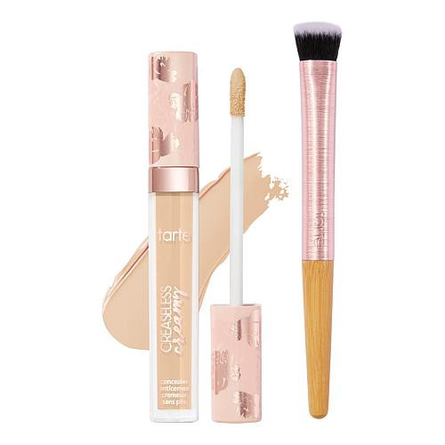 Tarte tarte Creaseless Creamy Concealer and Brush - Medium Tan | HSN