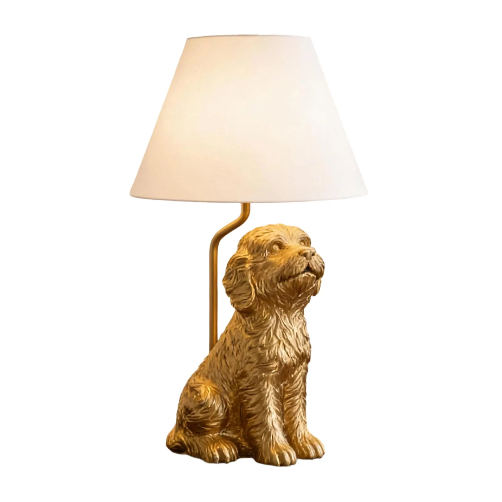 Dog Night Light, Golden Design with Shade for Bedroom Decor and Bedside Comfort | Walmart (US)