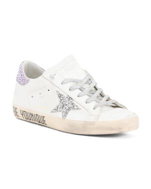 Made In Italy Leather Text Printed Distressed Sneakers | Lifestyle Sneakers | Marshalls | Marshalls