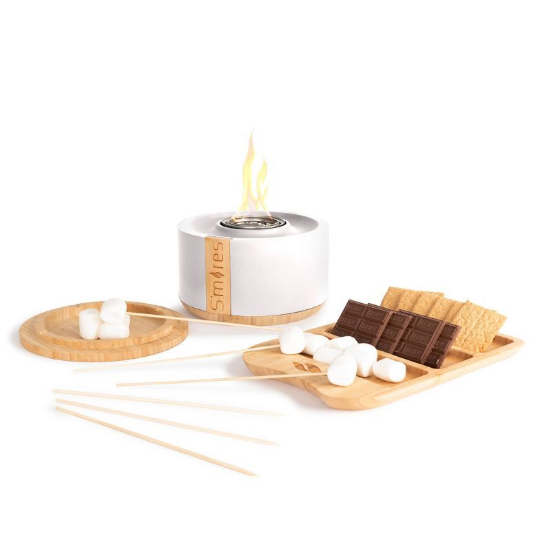 Smore's Gift Set with Bamboo Tray - White - Terra Flame | Target