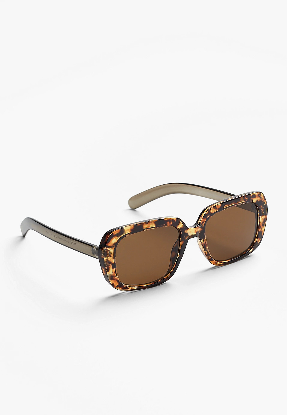 90s Tortoise Slim Sunglasses | Maurices