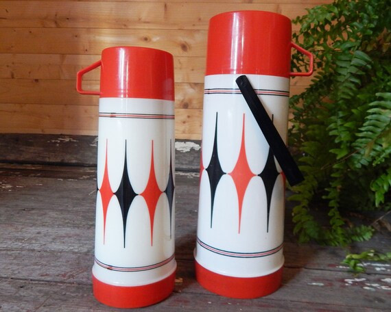 Vintage Thermos  Pair Vintage Thermos  Thermos Bottle  | Etsy | Etsy (US)