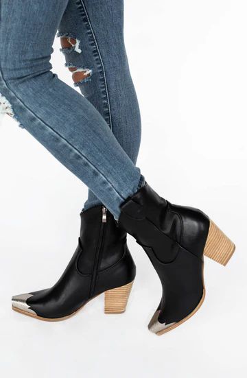 Look Good, Feel Good Black Ankle Pointed Boots | Apricot Lane Boutique