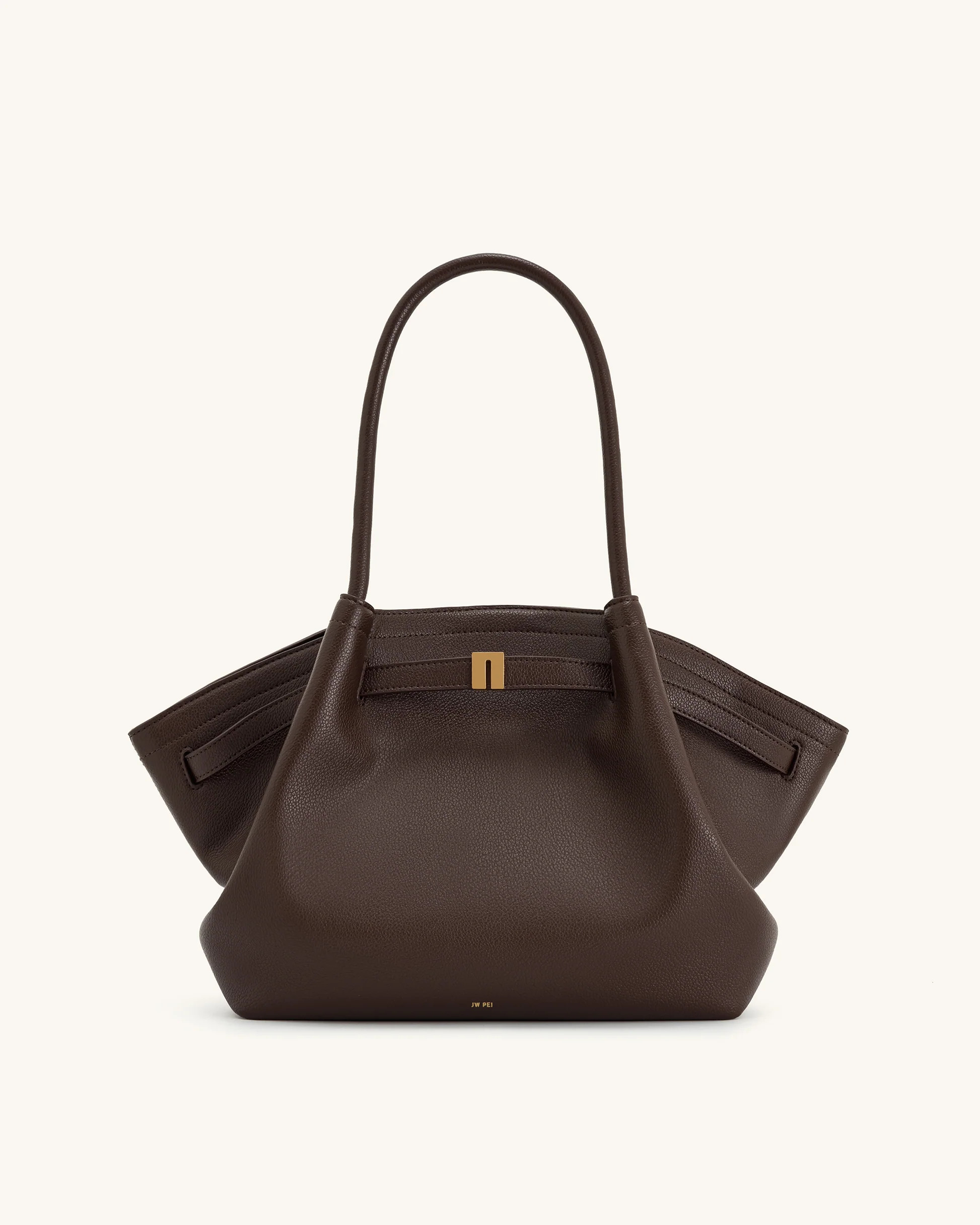 Hana Medium Tote Bag - Dark Brown | JW PEI US