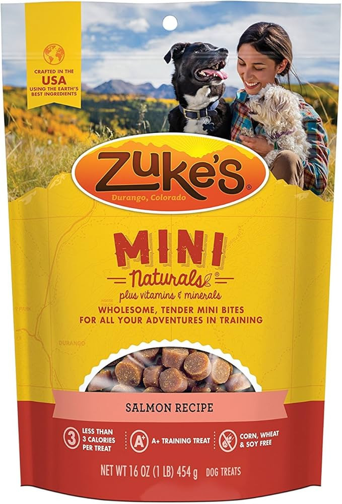 Zuke’s Mini Naturals Soft Dog Treats for Training, Soft and Chewy Dog Training Treats with Salm... | Amazon (US)