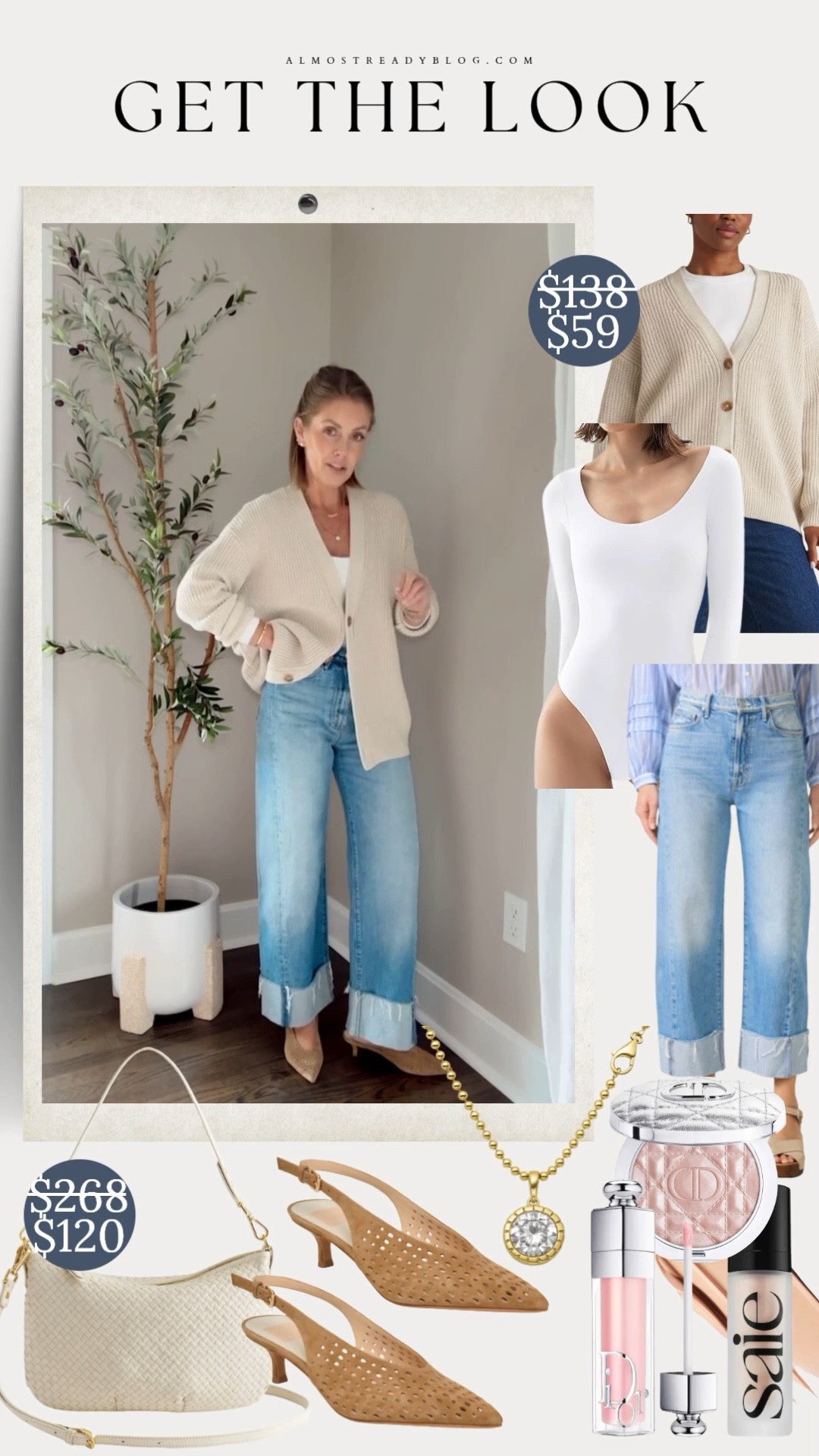 Size Small cardigan / Small Amazon bodysuit / 24 jeans (I sized down one) / shoes are true to size 

neutral outfit ideas, cardigan, wide leg jeans, everyday outfit, casual chic, spring outfit, amanda west, almostreadyblog

#LTKmomlife #LTKootd #LTKOver40