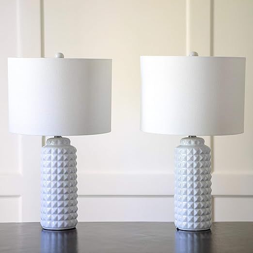 Decor Therapy MP1634 Pair of 24" 24 Inch Felix LED Table Lamps (Set of 2), White | Amazon (US)