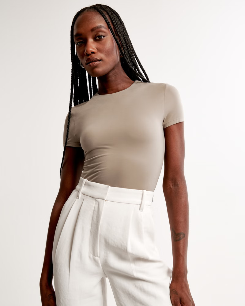 Soft Matte Seamless Tuckable Baby Tee | Abercrombie & Fitch (US)