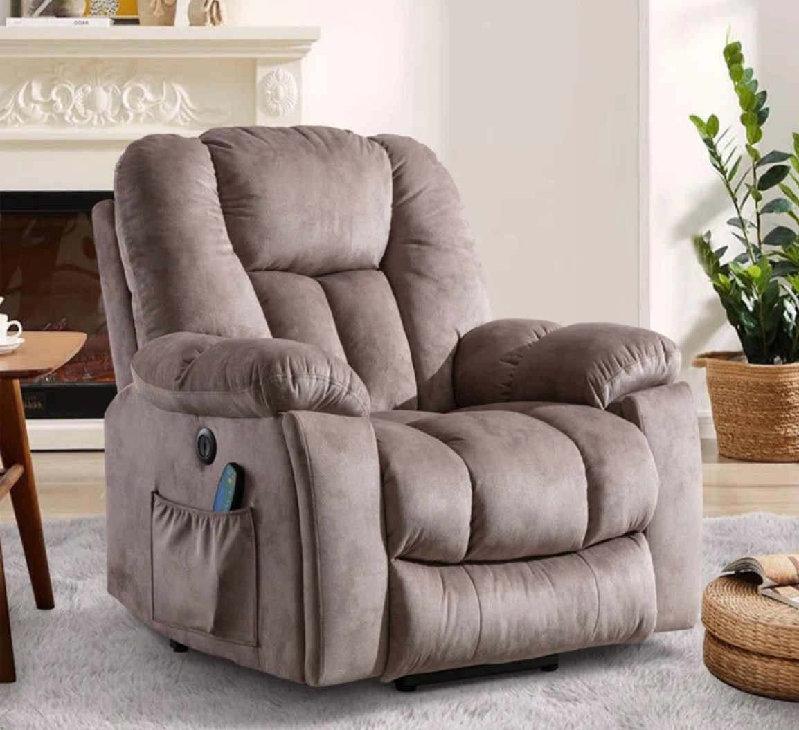 This is the chair I bought for my mommy makeover recovery and honestly, she is a dream. It’s oversized, has power lift, super cushiony, cup holders, massages, and has a heating element! 

#LTKHome