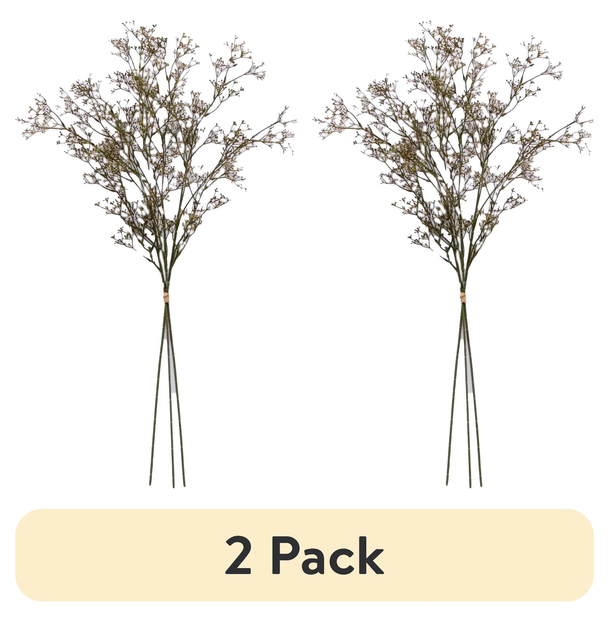 (2 pack) Better Homes & Gardens 33"H Artificial Indoor Dried Rice Stem Bundle, Set of 3 | Walmart (US)